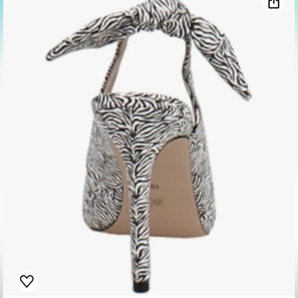 NIB Store
BCBGeneration Womens Black Zebra Slingback Knotted Bow - Picture 3 of 8